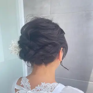 ショート ヘアアレンジ このみ/透明感カラー /ヘアアレンジ🫧のヘアスタイル
