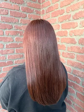 セミロング カラー 中田 こころのヘアスタイル