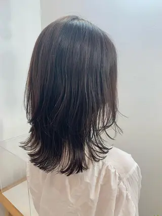 ミディアム 顔まわりカット/金山 /大園芽依のヘアスタイル