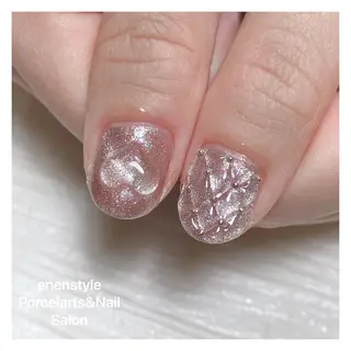 ミディアム ネイル 🐾enen style 🐾のネイルデザイン