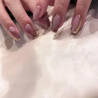 ネイル パラあり！フィルイン 美フォルムのネイルデザイン