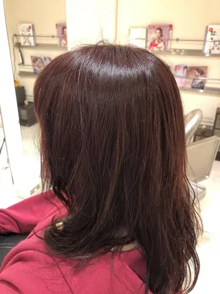 カラー 美髪矯正/シークレッ トハイライト🤍りさのヘアスタイル