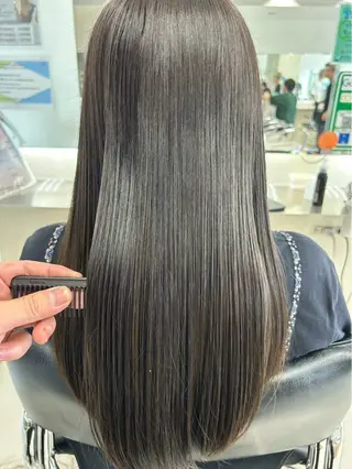 ロング 髪質改善 💠 韓国風うる艶/シオリのヘアスタイル
