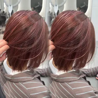ミディアム カラー 原宿/ハイライト バレイヤージュ/大智のヘアスタイル