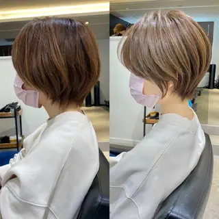 ショート 山嵜 菜織のヘアスタイル