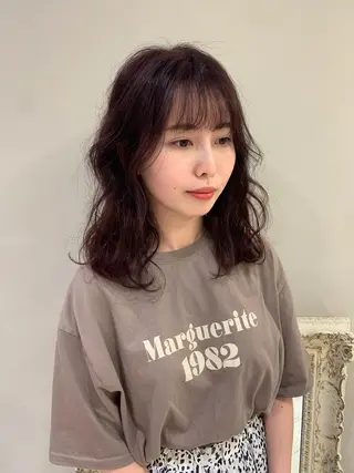 セミロング 浅沼 ゆいのヘアスタイル