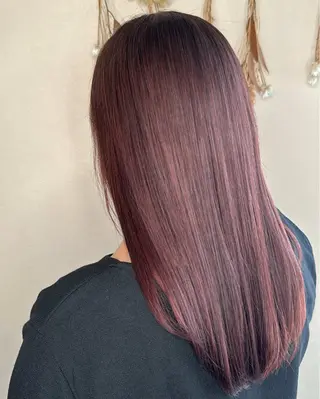 セミロング 根本 奈緒のヘアスタイル