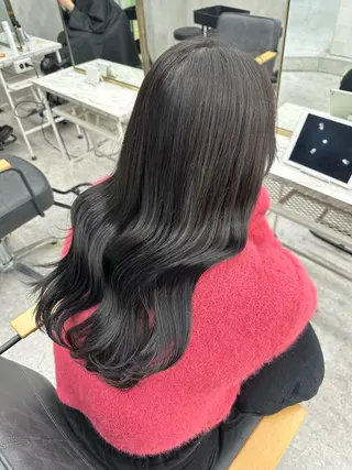 ロング カラー 艶髪/縮毛矯正 特化 ヒトシのヘアスタイル