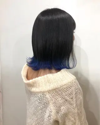 カラー white.梅田 デザインカラー🦄のヘアスタイル