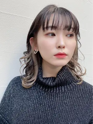 ミディアム カラー 🧡YUKA🧡 渋谷/ﾌﾟﾙｴｸｽﾃのヘアスタイル