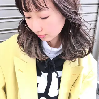 ミディアム カラー パーマ SUZUKI KEISUKEのヘアスタイル