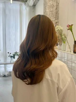 セミロング カラー 🌼花屋併設🌼 木下奈々望のヘアスタイル