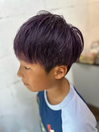 ショート メンズ キッズ 福西晃希 【艶髪・髪質改善】のヘアスタイル
