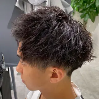 メンズ 透明カラー✨ ブラウンカラーひなたのヘアスタイル