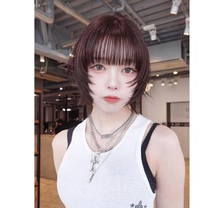 ミディアム カラー ITbyALBUM 八王子店のヘアスタイル