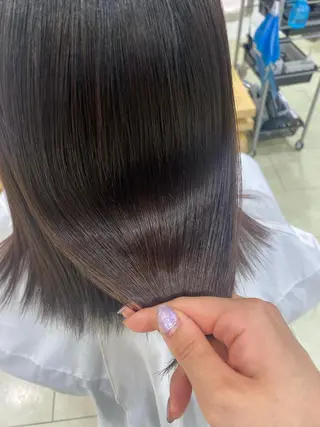 セミロング カラー ヘアアレンジ TSUNA 🌙 Lim 五反田のマツエク・マツパデザイン