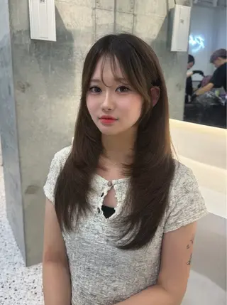ロング 🤍ワンホンヘア ayaha🤍のヘアスタイル