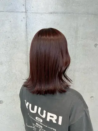 ショート カラー ヘアアレンジ ボブ艶モテカラー🫧 カリンのヘアスタイル