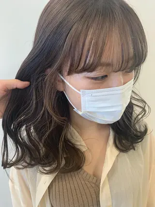 ミディアム カラー 暖色/ブリーチカラー 🎀 M i k uのヘアスタイル