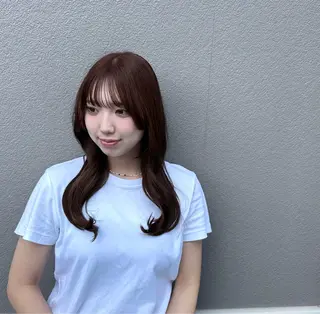 ロング カラー ヘアアレンジ Nagumo Mizukiのヘアスタイル