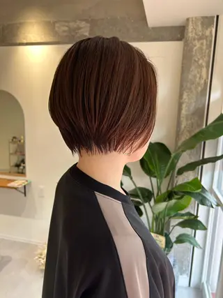 ショート カラー 神部 あずみのヘアスタイル