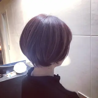 ショート カラー 髪質改善🌈縮毛矯正 荻原 達矢のヘアスタイル