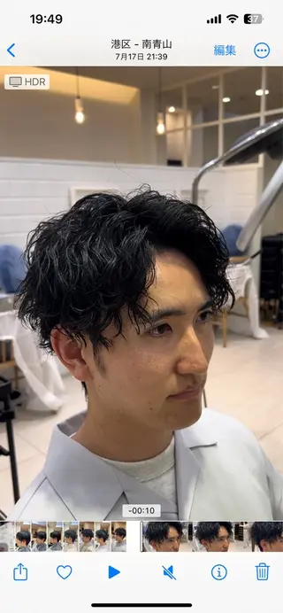 ショート パーマ メンズ 🇺🇸サーフカール 🇺🇸ケンシロウのヘアスタイル