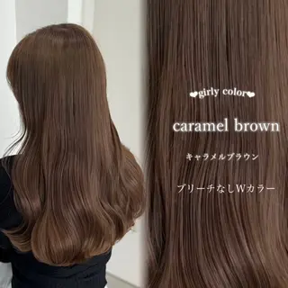 セミロング カラー ヘアアレンジ 🤍淡色ピンク&ラベ ンダーYUKI🤍のヘアスタイル