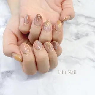 ネイル モチの良さ◉ フィルインネイル♡のネイルデザイン