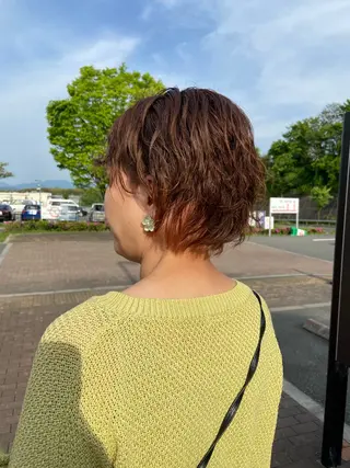 ショート カラー パーマ 🌼似合わせのプロ 心斎橋/rena🌼のマツエク・マツパデザイン