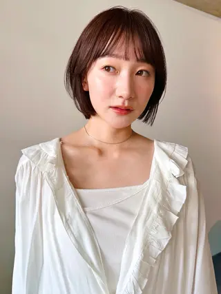 ショート カラー パーマ kazuki【顔周り ×レイヤーカット】のヘアスタイル