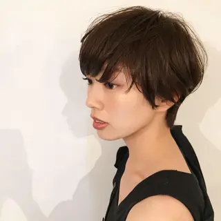 ショート カラー 中川 竜誠のヘアスタイル
