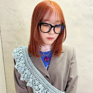 ミディアム カラー ボブ×柔らかいカラー 🌷misaki𓍼のヘアスタイル