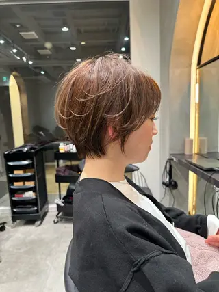 ショート 縮毛矯正/レイヤー taiga🧡のヘアスタイル