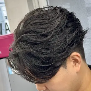 ショート パーマ メンズ 🪶フェザーパーマ& 縦落ちパーマ/かずまのヘアスタイル
