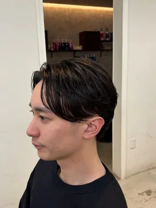 ショート パーマ メンズカット＆パーマ 髪質改善/岩元のヘアスタイル