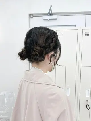 ミディアム ヘアアレンジ CARELLY Rukaのマツエク・マツパデザイン