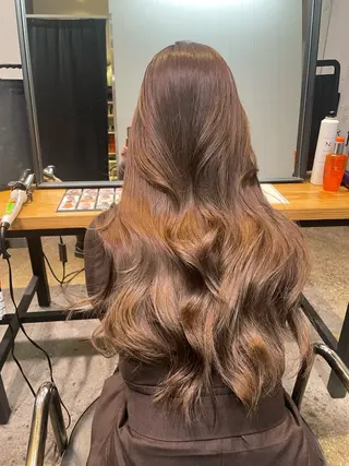 ロング 韓国✖️網紅🖤 パーマYURIYAのヘアスタイル