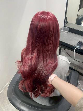カラー 中×韓mix🥀秋色 ワンホンヘア🤍のヘアスタイル
