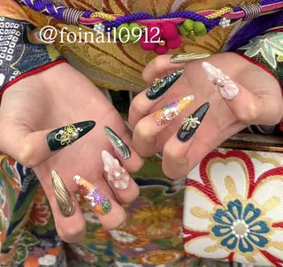 ネイル FOINAIL 🎀長さだし🎀のネイルデザイン