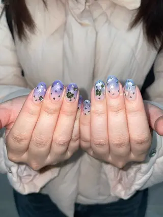 ネイル うの 韓国ﾈｲﾙ໒꒱⋆⭒˚のネイルデザイン