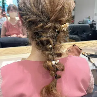 ヘアアレンジ 荒川 ひなの 新川崎のヘアスタイル