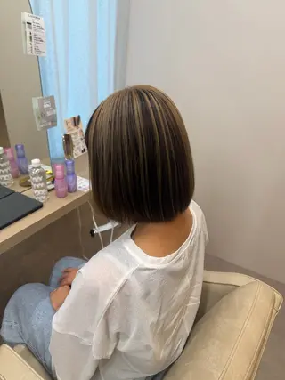 ミディアム カラー りん/ハイトーン💖 🌈髪質改善✨️浜松のヘアスタイル