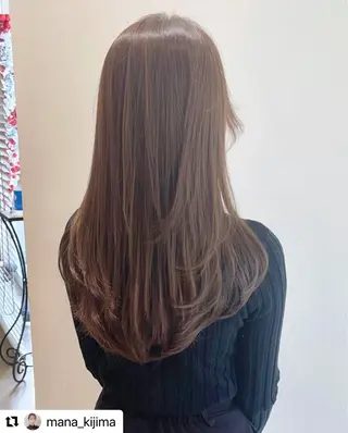 ロング レイヤーカット✂︎ きじま　まなのヘアスタイル