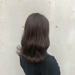 セミロング カラー 酸性縮毛矯正🧴韓国 レイヤー/髪質改善のヘアスタイル