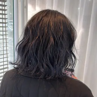 ミディアム パーマ Rui/レイヤー博多 メンズカット募集中のヘアスタイル