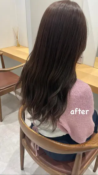ロング minatsu 東京の技術を京都でのヘアスタイル