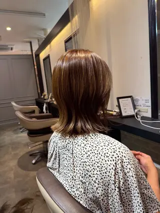 ミディアム 川村 綾のヘアスタイル