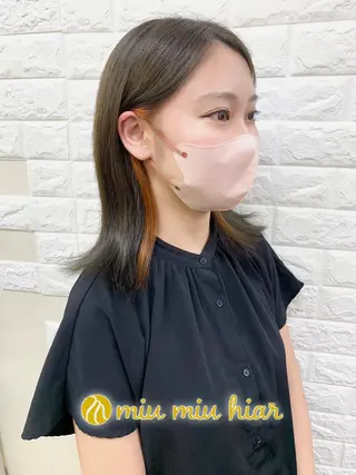 ミディアム カラー 🌈miu miu hair✂️💕のヘアスタイル