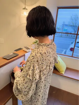 ショート パーマ 中島 絢太のヘアスタイル